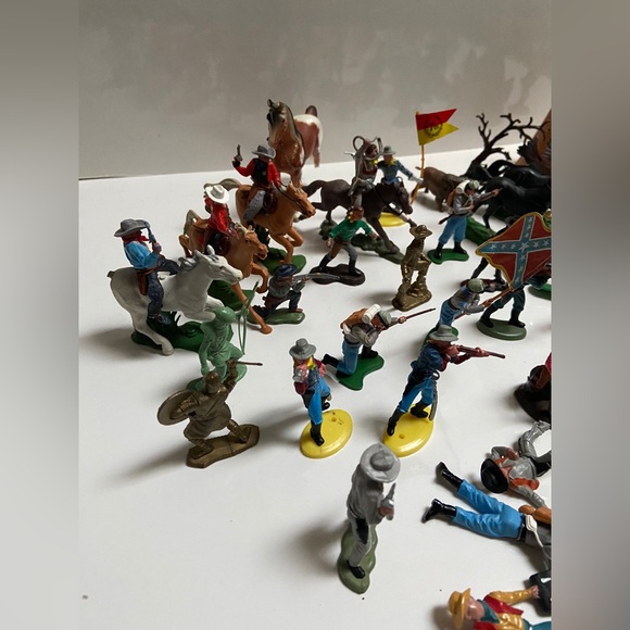 Britains Ltd 1970s cowboys and indians US Cavalry confederate union soldier lot - Picture 10 of 11